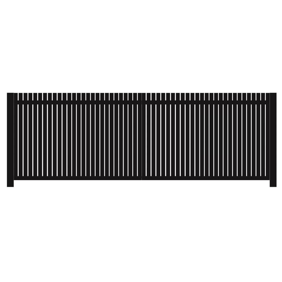 Brama dwuskrzydłowa aluminiowa o szer. 4000mm - profil pionowy (50x50x2mm) co 30mm