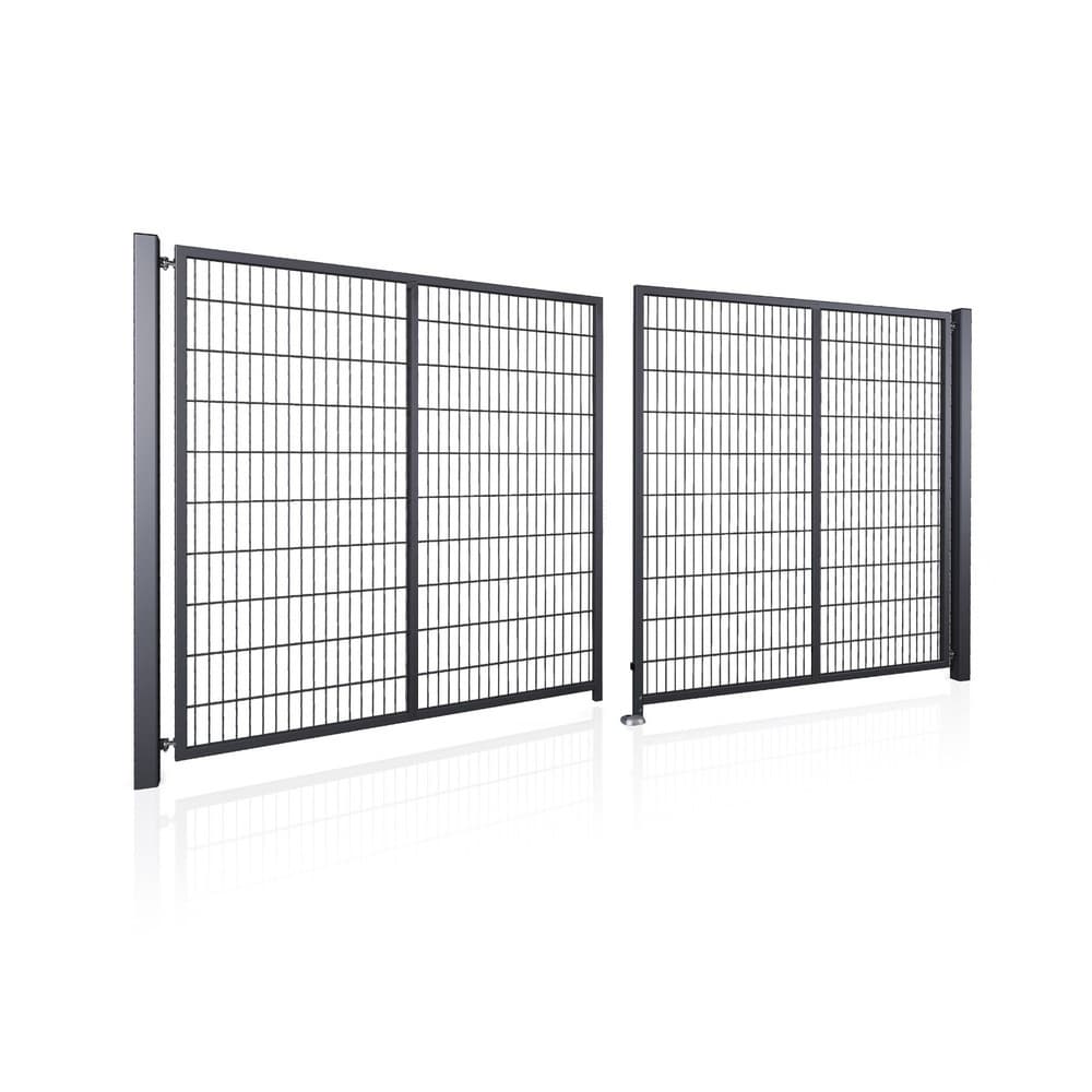 Brama panelowa dwuskrzydłowa 2D SOLID (6/5/6) 4000mm x 1300mm RAL7016
