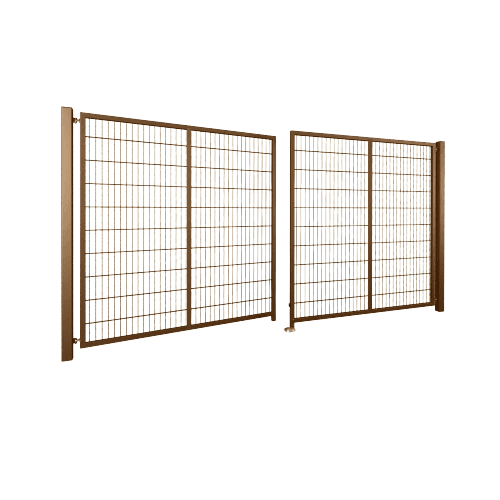 Brama panelowa dwuskrzydłowa 2D SOLID (6/5/6) 4000mm x 1300mm RAL8017