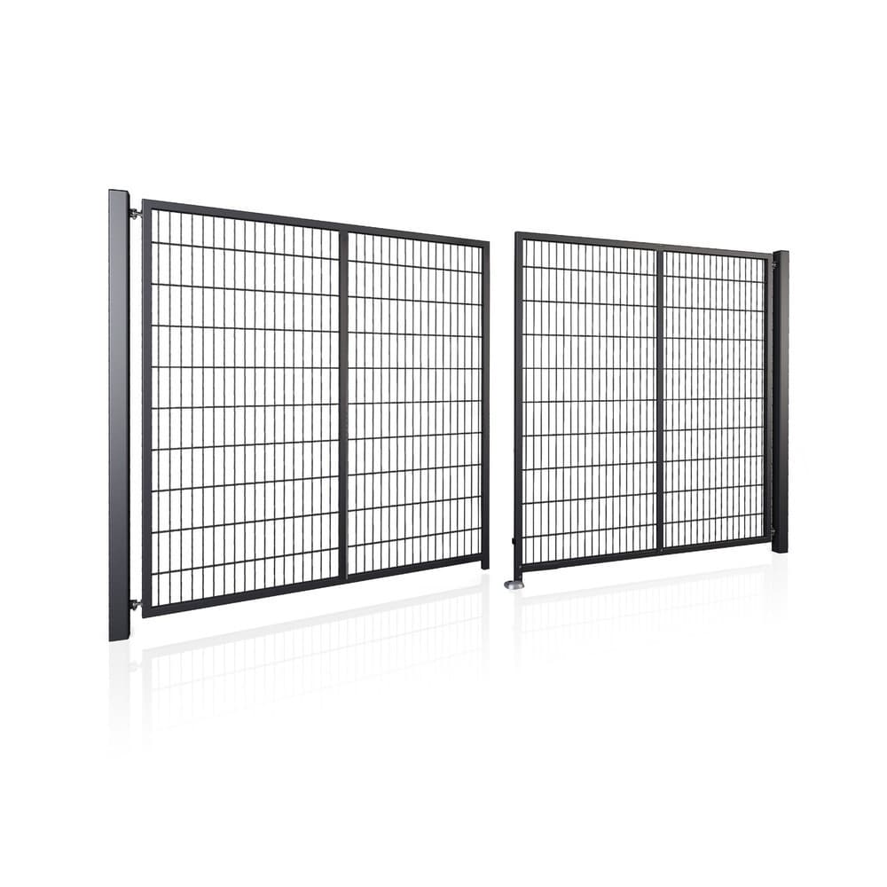 Brama panelowa dwuskrzydłowa 2D SOLID (6/5/6) 4000mm x 1500mm RAL9005