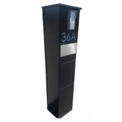 MultiBox 2000mm x 320mm X 310mm ze skrzynką na listy + wrzut na paczki