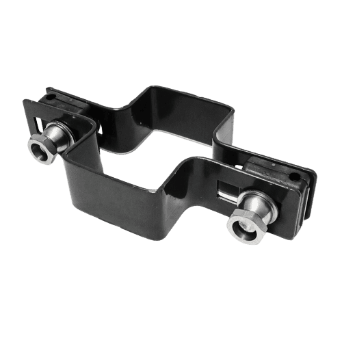 Obejma prosta 60mm x 40mm (fi-5mm) + akcesoria nierdzewne - nakrętka zrywalna RAL9005