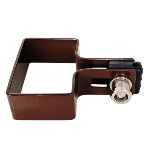 Obejma startowa 60x40mm (fi-4mm) + akcesoria nierdzewne - nakrętka zrywalna RAL8017