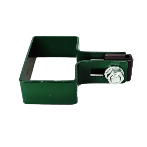 Obejma startowa 60x40mm (fi-5mm) + akcesoria nierdzewne - nakrętka zwykła RAL6005
