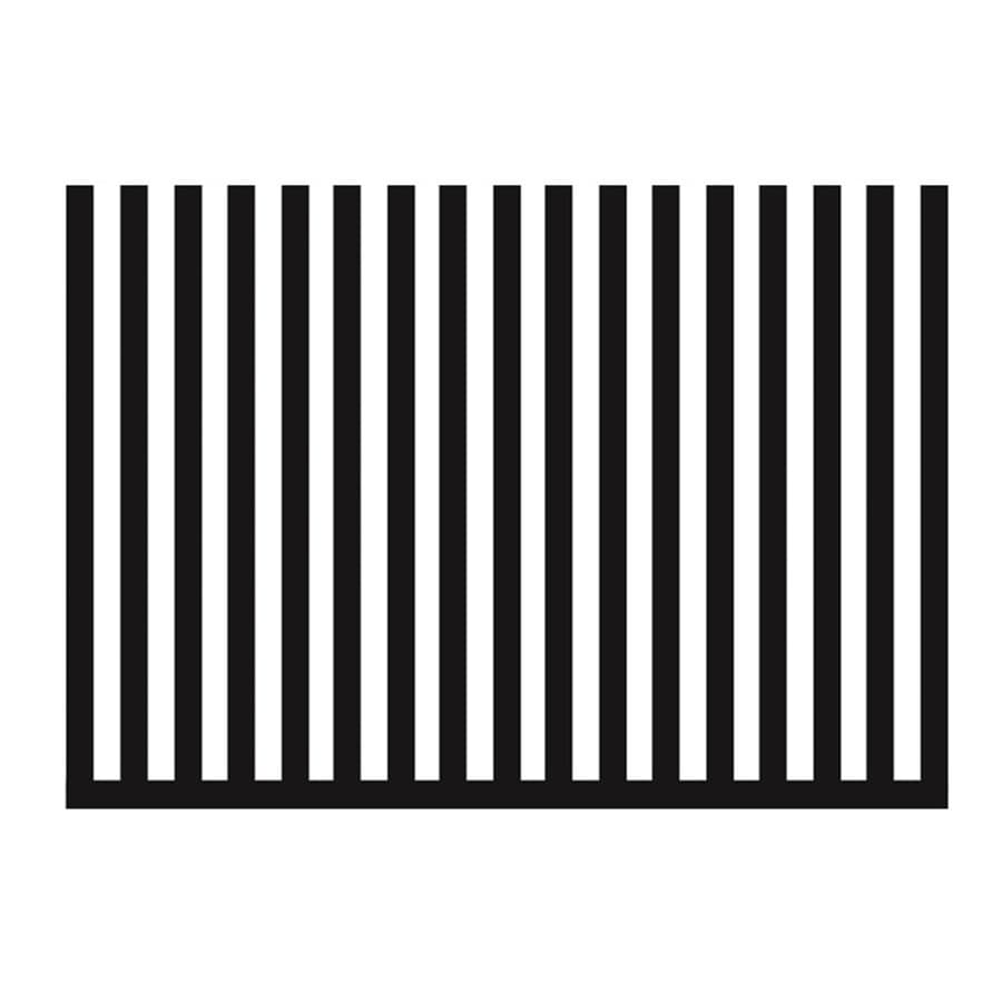 Ogrodzenie aluminiowe pionowe 1mb - profil pionowy (100x50x2mm) co 100mm