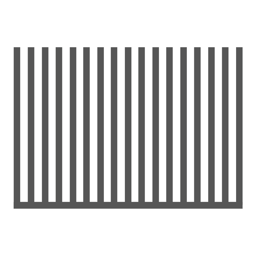 Ogrodzenie pionowe palisadowe 1mb o wys. 2000mm - palisada spawana pionowa 60mm x 40mm