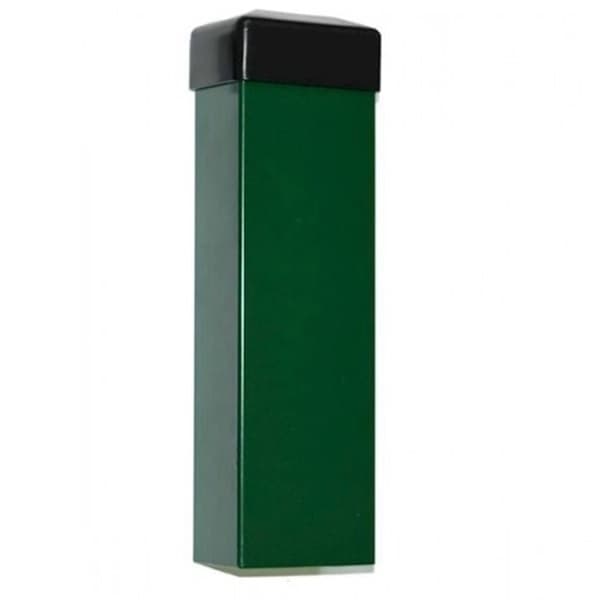 Słup ogrodzeniowy 60mm x 40mm H-2300 RAL 6005 śc. 1,2mm