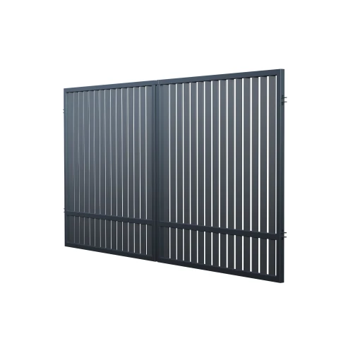 Brama dwuskrzydłowa 150x300 cm, ogrodzenie Agat