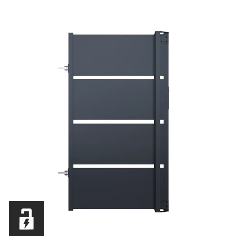 Furtka lewa 160x90 cm z elektrozaczepem, ogrodzenie Aspre