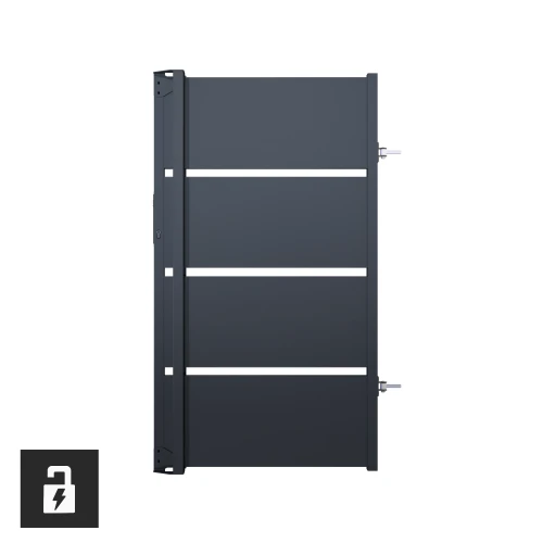 Furtka prawa 160x90 cm z elektrozaczepem, ogrodzenie Aspre