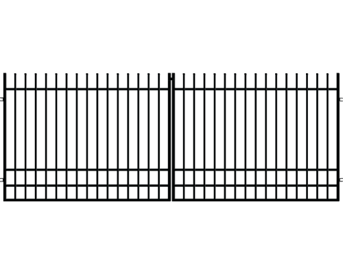 Brama dwuskrzydłowa 150x500 cm, ogrodzenie Nicea