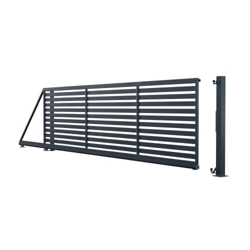 Brama przesuwna 150x500 cm lewa, ogrodzenie Szafir M