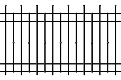 Przęsło 117x200 cm, ogrodzenie Brema