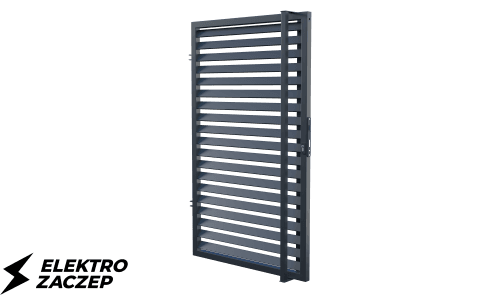 Furtka lewa 150x90 cm z elektrozaczepem, ogrodzenie Bryza