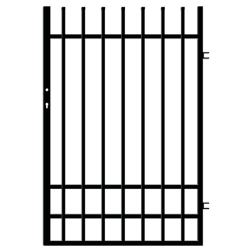 Furtka 150x100 cm prawa z elektrozaczepem, ogrodzenie Nicea