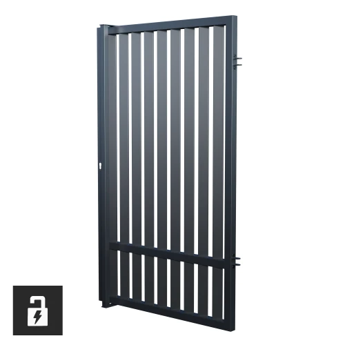 Furtka uniwersalna 150x90 cm z elektrozaczepem, ogrodzenie Agat