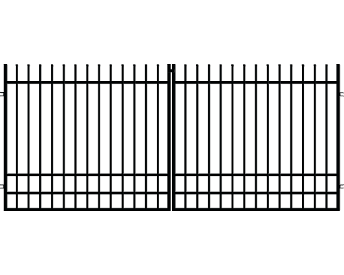 Brama dwuskrzydłowa 150x350 cm, ogrodzenie Nicea