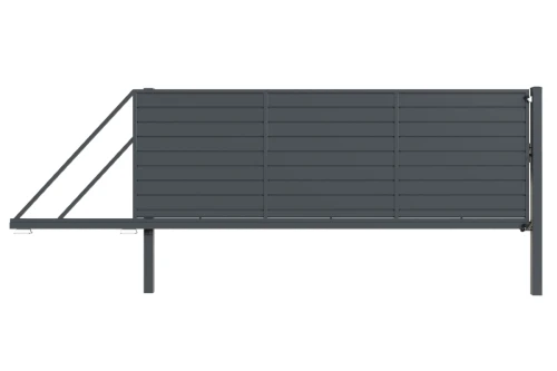 Brama przesuwna lewa 148x400 cm, ogrodzenie San