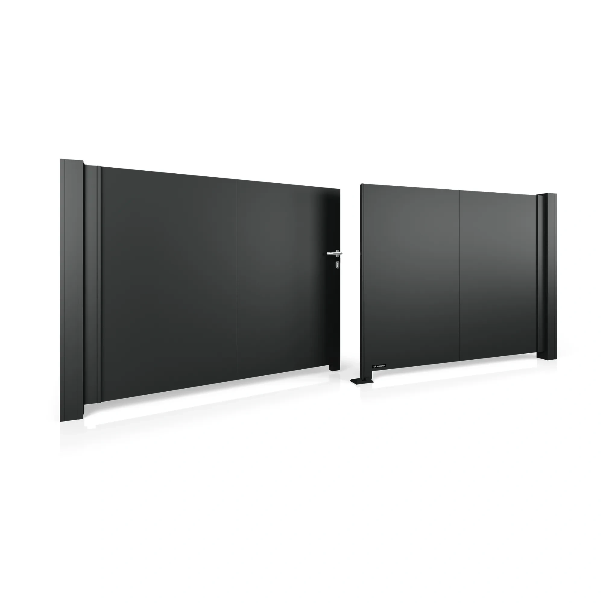 Brama aluminiowa dwuskrzydłowa HOME INCLUSIVE AW.AL.203