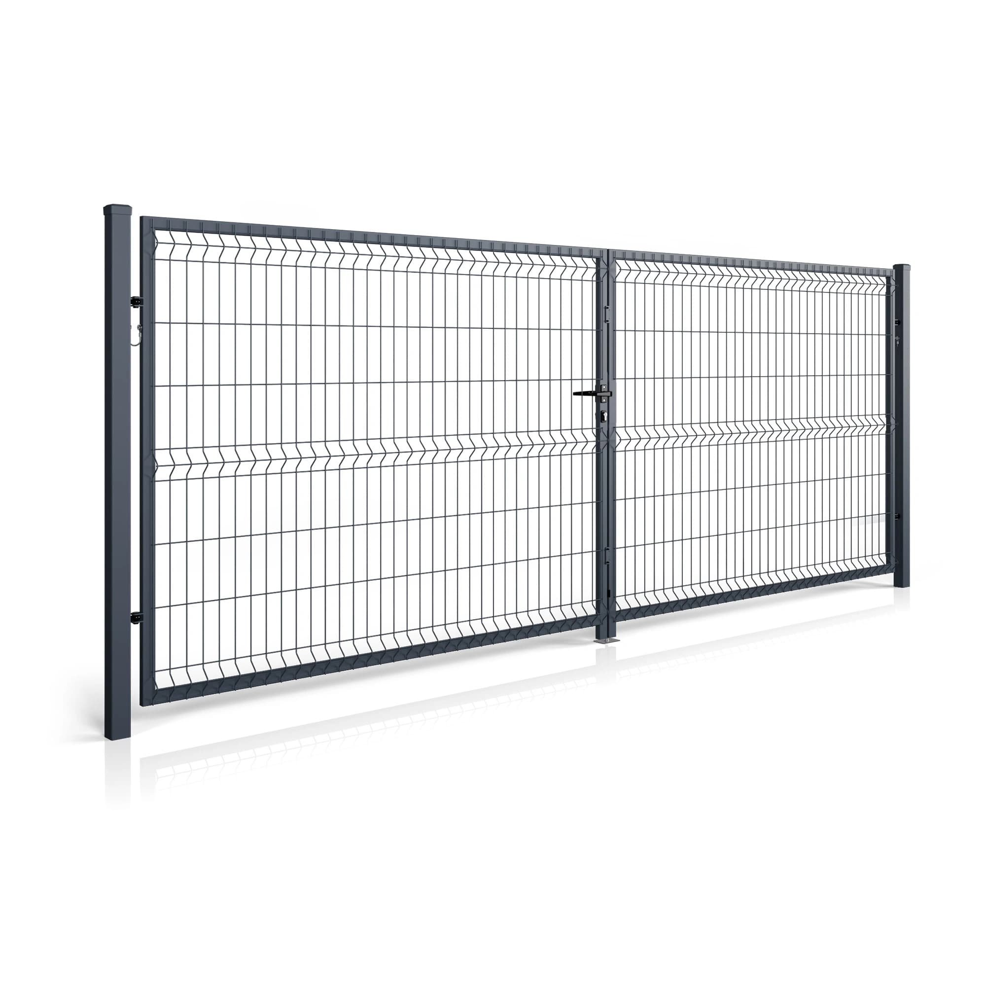 Brama panelowa dwuskrzydłowa Modest Light