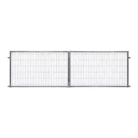 Brama panelowa dwuskrzydłowa 2D SOLID (6/5/6) 4000mm x 1300mm RAL7016 — zdjęcie 10