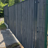 Brama panelowa dwuskrzydłowa 2D SOLID (6/5/6) 4000mm x 1500mm RAL9005 z przesłoną w kolorze grafitowym — zdjęcie 5