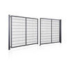 Brama panelowa dwuskrzydłowa 2D SOLID (6/5/6) 4000mm x 1700mm + furtka panelowa 2D SOLID 875mm x 1700mm RAL7016 — zdjęcie 10