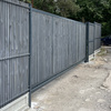 Brama przesuwna panelowa 2D SOLID 4000mm x 1600mm / RAL 7016 MAT z przesłoną w kolorze grafitowym — zdjęcie 4