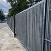 Brama przesuwna panelowa 2D SOLID 4000mm x 1600mm / RAL 7016 MAT z przesłoną w kolorze grafitowym — zdjęcie 5