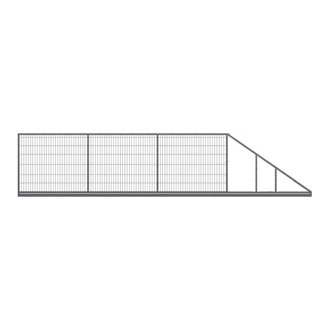 Brama przesuwna panelowa 2D SOLID 6000mm x 1600mm / RAL 7016 MAT — zdjęcie 2