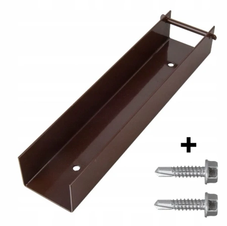 Ceownik stalowy 300mm x 60mm RAL 8017 + wkręt farmerski M8 (2szt.) — zdjęcie 10