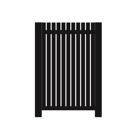 Furtka aluminiowa o szer 1000-1100mm - profil pionowy (50x50x2mm) co 30mm — zdjęcie 2