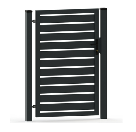 Furtka palisadowa SOLID 910mm x 1600mm (RAL 7016) — zdjęcie 11