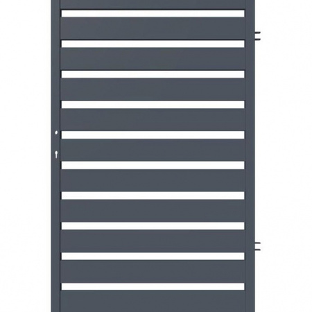 Furtka palisadowa SOLID 910mm x 1600mm (RAL 7016) — zdjęcie 12