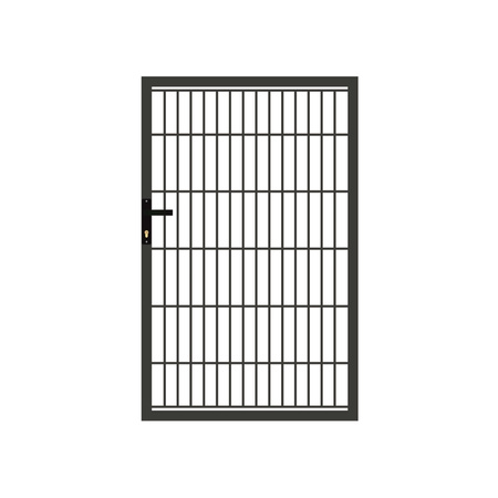Furtka panelowa 2D SOLID 1700mm x 875mm RAL7016 + kaseta z elektrozaczepem — zdjęcie 14