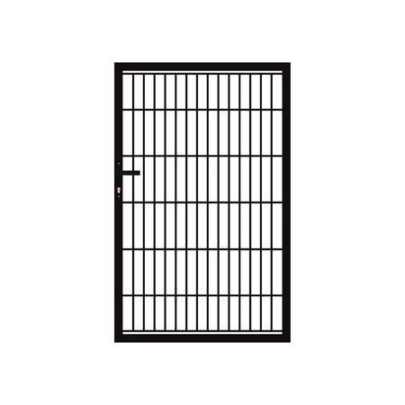 Furtka panelowa 2D SOLID 875mm x 1500mm RAL9005 — zdjęcie 14