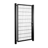 Furtka panelowa 2D SOLID 875mm x 1700mm RAL9005 + kaseta z elektrozaczepem — zdjęcie 8