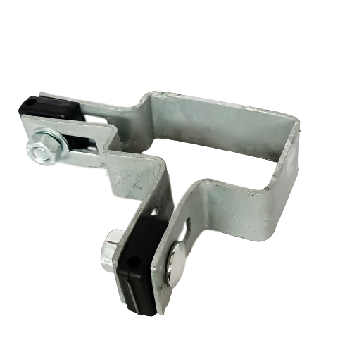 Obejma narożna 60x40mm (fi-4mm) + akcesoria nierdzewne z nakrętką zrywalną ocynk — zdjęcie 2
