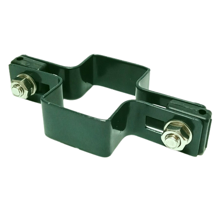 Obejma prosta 60mm x 40mm (fi-4mm) + akcesoria nierdzewne - nakrętka zrywalna RAL 6005 — zdjęcie 14
