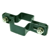 Obejma prosta 60mm x 40mm (fi-4mm) + akcesoria nierdzewne - nakrętka zrywalna RAL 6005 — zdjęcie 8