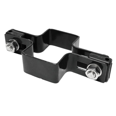 Obejma prosta 60mm x 40mm (fi-4mm) + akcesoria nierdzewne - nakrętka zrywalna RAL9005 — zdjęcie 14