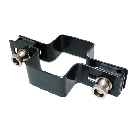 Obejma prosta 60mm x 40mm (fi-5mm) + akcesoria nierdzewne - nakrętka zrywalna RAL 7016 — zdjęcie 11