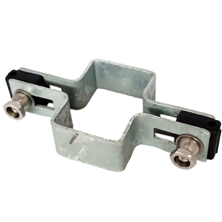 Obejma prosta 60mm x 40mm (fi-6mm) + akcesoria nierdzewne - nakrętka zrywalna ocynk — zdjęcie 11