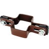 Obejma prosta 60mm x 40mm (fi-6mm) + akcesoria nierdzewne - nakrętka zrywalna RAL 8017 — zdjęcie 8