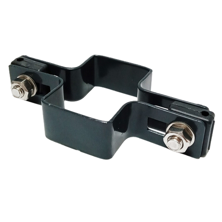 Obejma prosta 60mm x 40mm (fi-6mm) + akcesoria nierdzewne - nakrętka zrywalna RAL7016 — zdjęcie 12