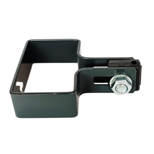 Obejma startowa 60x40mm (fi-4mm) + akcesoria nierdzewne - nakrętka zrywalna RAL7016 — zdjęcie 2