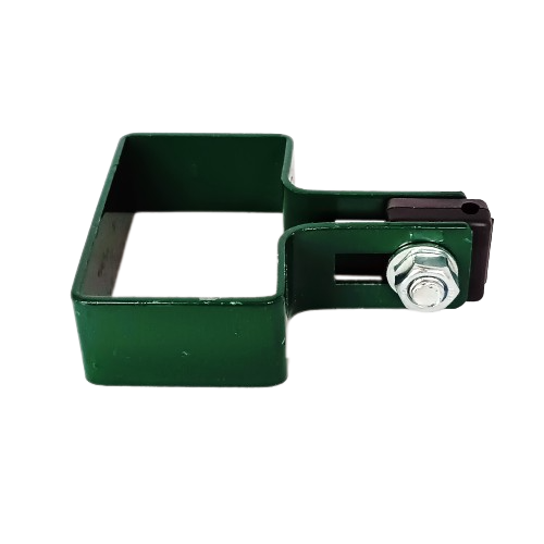 Obejma startowa 60x40mm (fi-5mm) + akcesoria nierdzewne - nakrętka zrywalna RAL6005 — zdjęcie 2