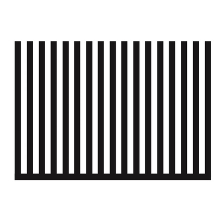 Ogrodzenie aluminiowe pionowe 1mb - profil pionowy (50x50x2mm) co 60mm — zdjęcie 2