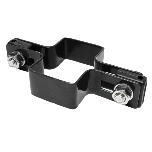 Ogrodzenie panelowe 3D (fi-4mm) o wys. 1730mm - 200MB (zestaw - panele, słupki, obejmy) RAL9005 — zdjęcie 4