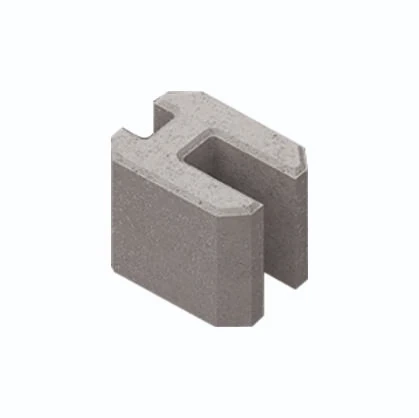 Ogrodzenie panelowe 3D (fi-5mm) o wys. 1730mm - 175MB z podmurówką (piaskowiec) montowanego za pomocą łącznika betonowego h-30 (zestaw - panele, słupki, obejmy) RAL9005 — zdjęcie 4